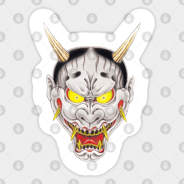 Goro Majima hanya tattoo back print Sticker by thehollowpoint